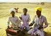Musicians in the desert, Rajasthan.